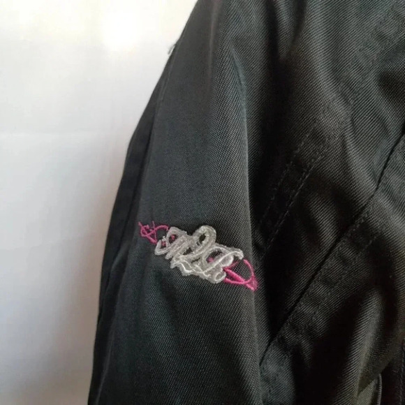 M2r jewel motorcycle jacket black  pink 8 - Picture 10 of 15